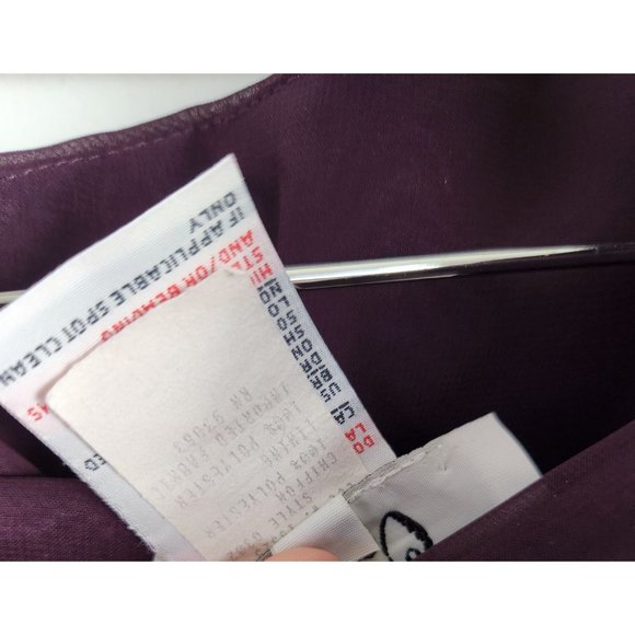 JIM HJELM Occasions Sz. 12 One Shoulder Plum Long Maxi Bridesmaid Dress - Picture 8 of 8